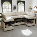 Modular Sectional Sofa, Convertible Sofa Seat With Storage, Sets Including Three seater Sofa & Couches,Loveseat and Single Chair (1+2+3 Seat) for Living Room