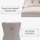 Velvet Tufted Dining Chairs Set of 4 with Acrylic Legs