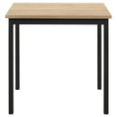 Garza Space Saving Rectangular Dining Table Greige Oak