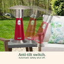 Portable Tabletop Patio Heater 11000 BTU Red Outdoor