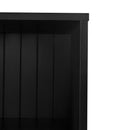 ON-TREND Elegant Design Hall Tree with Comfort and Storage Solutions, Functional Hallway Shoe Cabinet with Bench&Cushion, Modern Coat Rack with Hooks for Entryways, Black (OLD SKU: SD000026AAB)