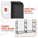 Charcoal Black 10 Drawer Fabric Storage Tower For Bedroom