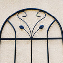 2 Pack Metal Garden Trellis 86.7' x 19.7' Rustproof Trellis for Climbing Plants Outdoor Flower Support Black