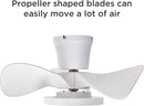 22 Inch Quiet Ceiling Fan With LED Light And Remote Control