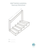 Driftwood Handrail (8–13 FT) | Rustic Coastal Stair Railing