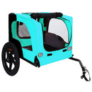 Pet Bike Trailer Dog Cart for Bicycle,Suitable for Small and Medium Pets, Easy Folding Cart Frame, Quick Release Wheel, Non-Slip Floor, Internal Leash