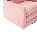 UNITED WE WIN Swivel Barrel Chair - Mid Century Modern Chair, Thick Padded Arm Chair with Solid Metal Base, Comfortable Single Sofa Chair, Swivel Accent Chair for Living Room Bedroom