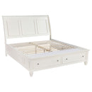 Sandy Beach 4-piece Eastern King Bedroom Set Cream White