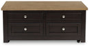 Drazmine - Lift Top Cocktail Table - Brown