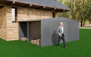 New Outdoor Storage Shed has two Functions: Metal shed and Firewood Shed 13 ft×11 ft ,Grey