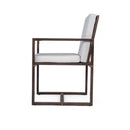 Elegant Patio Dining Set with Removable Cushions in Dark Brown Acacia Wood for Outdoor Spaces