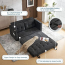 Full Size Futon Sofa Bed Convertible For Living Room