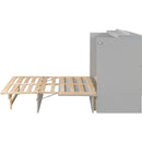 Full Size Murphy Bed with Large Drawers,Gray