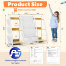 Kids Bookshelf And Toy Organizer 3-Tier Burlywood Bookcase