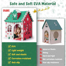 Green EVA Foam Kids Playhouse Foldable Indoor Outdoor