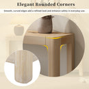Mirod Modern Farmhouse Console Table,Elegant Minimalist Design with Premium Wood Veneer and Rounded Corners