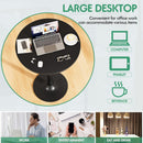 Black Circular Bar Table Water proof Coated Metal Base