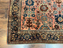 Rare Persian Sarouk Farahan Rug 9x15 – Antique Wool Carpet, Signed By Master Weaver