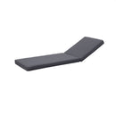 LOUNGE CHAISE SET,SPACE AVAILABLE ON ONE SIDE, ACACIA WOOD WITH WATER-RESISTANT LOUNGE CUSHIONS (Dark Grey/ & 4 INCH THICK) - MATCHING CREAM VERSION AVAILABLE
