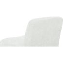 Comfy Accent Chair, Upholstered Slipper Chair, Armless Chair with Wood Legs and Soft Fabric for Living Room, Bedroom, White