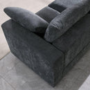 Modular Sectional Sofa, Convertible Sofa Couch, Modular Sectionals with Ottomans, 4Seat Sofa Couch with Reversible Chaise for Living Room. Chenille Grey