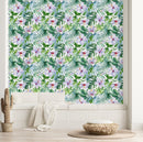 Stylish Monstera with Flowers Wallpaper