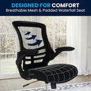 Mid Back Ergonomic Office Chair With Adjustable Height