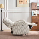 Power Swivel Rocker Recliner Chair With Massage And USB Charging White