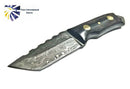 Damascus Steel Knife, Mini Beast / Dyed Bone grip by Titan TD-190