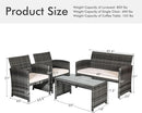 Weather Resistant Rattan Patio Furniture Set for Outdoors