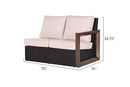 Delano 5-Piece Wicker Sectional Sofa Set