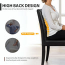 Dining Chairs Set Of 4 Waterproof PU Leather Cushioned With Wood Legs