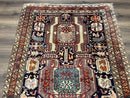 Persian Ardabil Wide Runner Rug 4x10 - Geometric Medallions & Animal Pictorials
