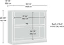 Two Shelf Bookcase Estate Black Finish For Home Office