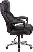 High-Back Headrest Ergonomic Office Chair Black LeatherSoft