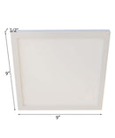 LoProfile 9" Square LED Surface Mount Ceiling/Wall Light 3000K White
