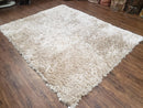 Ivory Shag Rug 6x7, Flokati Carpet, Shaggy Soft Plush Pile Area Rug, Modern Contemporary