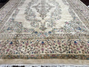 Indo Persian Rug 12x15, Palace Sized Carpet, Oversized Wool Handmade Rug, Kerman Rug, Semi Open Field, Pande Cameron Rug, Beige