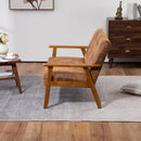 Mid-Century Modern Solid Loveseat Sofa Upholstered Microsuede Fabric Loveseat, 2-Seat Upholstered Loveseat Sofa Modern Couch