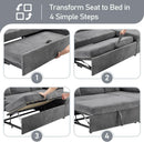 Convertible Sofa Bed With CloudLike Storage Chaise