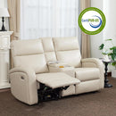 65.7 Inch Wall Hugger Recliner Loveseat Beige USB C