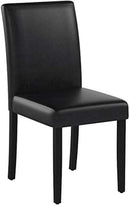 Dining Chairs Set Of 4 Waterproof PU Leather Cushioned With Wood Legs