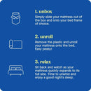 Dreamlife Full Gel Memory Foam Surface Guard Mattress
