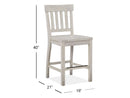 Bronwyn - Counter Chair (Set of 2) - Alabaster