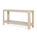 Mirod Modern Farmhouse Console Table,Elegant Minimalist Design with Premium Wood Veneer and Rounded Corners