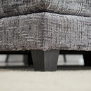 UNITED WE WIN Chenille fabric, solid construction, the overall structure of the sofa is stable, detachable armrests, two foot stools and two-seat sofa with side pockets