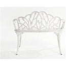Cast aluminium bench