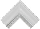 23x29 White Woodgrain Wall Mirror With Beveled Edge