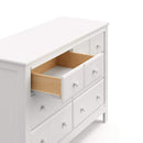 White Six Drawer Dresser For Nursery Organization Solutions