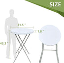 32 Inch White Ultra light weight Folding Table Outdoor